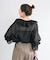 手洗い可 / SHEER CHECK FRILL ブラウス