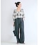 手洗い可 / SHEER CHECK FRILL ブラウス