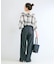 手洗い可 / SHEER CHECK FRILL ブラウス