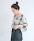 手洗い可 / SHEER CHECK FRILL ブラウス