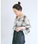 手洗い可 / SHEER CHECK FRILL ブラウス