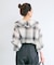 手洗い可 / SHEER CHECK FRILL ブラウス