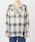手洗い可 / SHEER CHECK FRILL ブラウス