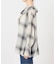 手洗い可 / SHEER CHECK FRILL ブラウス