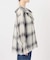 手洗い可 / SHEER CHECK FRILL ブラウス