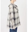 手洗い可 / SHEER CHECK FRILL ブラウス