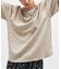 リネン ライク ダブル フェイス Tシャツ