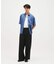 THOMAS MASON / トーマスメイソン レギュラーカラー 加工 チェック シャツ