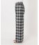 手洗い可 / TR CHECK パンツ