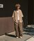 【EVALET / エバレット】メッシュ ワイドパンツ ”セットアップ着用可能”