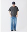 製品染め ワッフル調 ピケ ヘンリーネックTシャツ