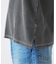 製品染め ワッフル調 ピケ ヘンリーネックTシャツ