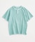 製品染め ワッフル調 ピケ ヘンリーネックTシャツ