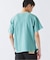 製品染め ワッフル調 ピケ ヘンリーネックTシャツ