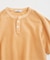 製品染め ワッフル調 ピケ ヘンリーネックTシャツ