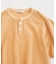 製品染め ワッフル調 ピケ ヘンリーネックTシャツ