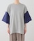 【RE-PURPOSE / リパーパス】 bicolor tee：Tシャツ