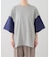 【RE-PURPOSE / リパーパス】 bicolor tee：Tシャツ