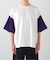 【RE-PURPOSE / リパーパス】 bicolor tee：Tシャツ