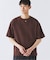 ブロック インレイ 1ボタン ヘンリーネック Tシャツ