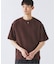 ブロック インレイ 1ボタン ヘンリーネック Tシャツ