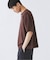 ブロック インレイ 1ボタン ヘンリーネック Tシャツ