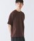 ブロック インレイ 1ボタン ヘンリーネック Tシャツ