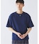 ブロック インレイ 1ボタン ヘンリーネック Tシャツ