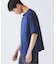 ブロック インレイ 1ボタン ヘンリーネック Tシャツ