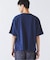 ブロック インレイ 1ボタン ヘンリーネック Tシャツ