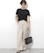 シアーツイストコットンハーフスリーブTEE