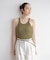【INSCRIRE /アンスクリア】Gauze Teleco Tank Top：タンクトップ