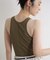 【INSCRIRE /アンスクリア】Gauze Teleco Tank Top：タンクトップ
