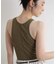 【INSCRIRE /アンスクリア】Gauze Teleco Tank Top：タンクトップ