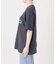 BLACK ポケット付きプリントTシャツ