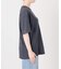 BLACK ポケット付きプリントTシャツ