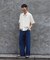 スモーキーデニム 11oz フェード ワイドパンツ