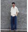 スモーキーデニム 11oz フェード ワイドパンツ