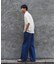 スモーキーデニム 11oz フェード ワイドパンツ