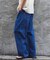 スモーキーデニム 11oz フェード ワイドパンツ
