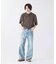 スモーキーデニム 11oz フェード ワイドパンツ