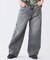 スモーキーデニム 11oz フェード ワイドパンツ
