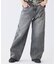 スモーキーデニム 11oz フェード ワイドパンツ