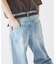 スモーキーデニム 11oz フェード ワイドパンツ
