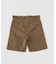 TWILL BELTED 2プリーツ ショーツ