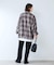 オンブレチェック ZIPUP SHIRTS BZ