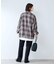 オンブレチェック ZIPUP SHIRTS BZ