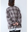 オンブレチェック ZIPUP SHIRTS BZ