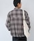 オンブレチェック ZIPUP SHIRTS BZ