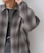 オンブレチェック ZIPUP SHIRTS BZ